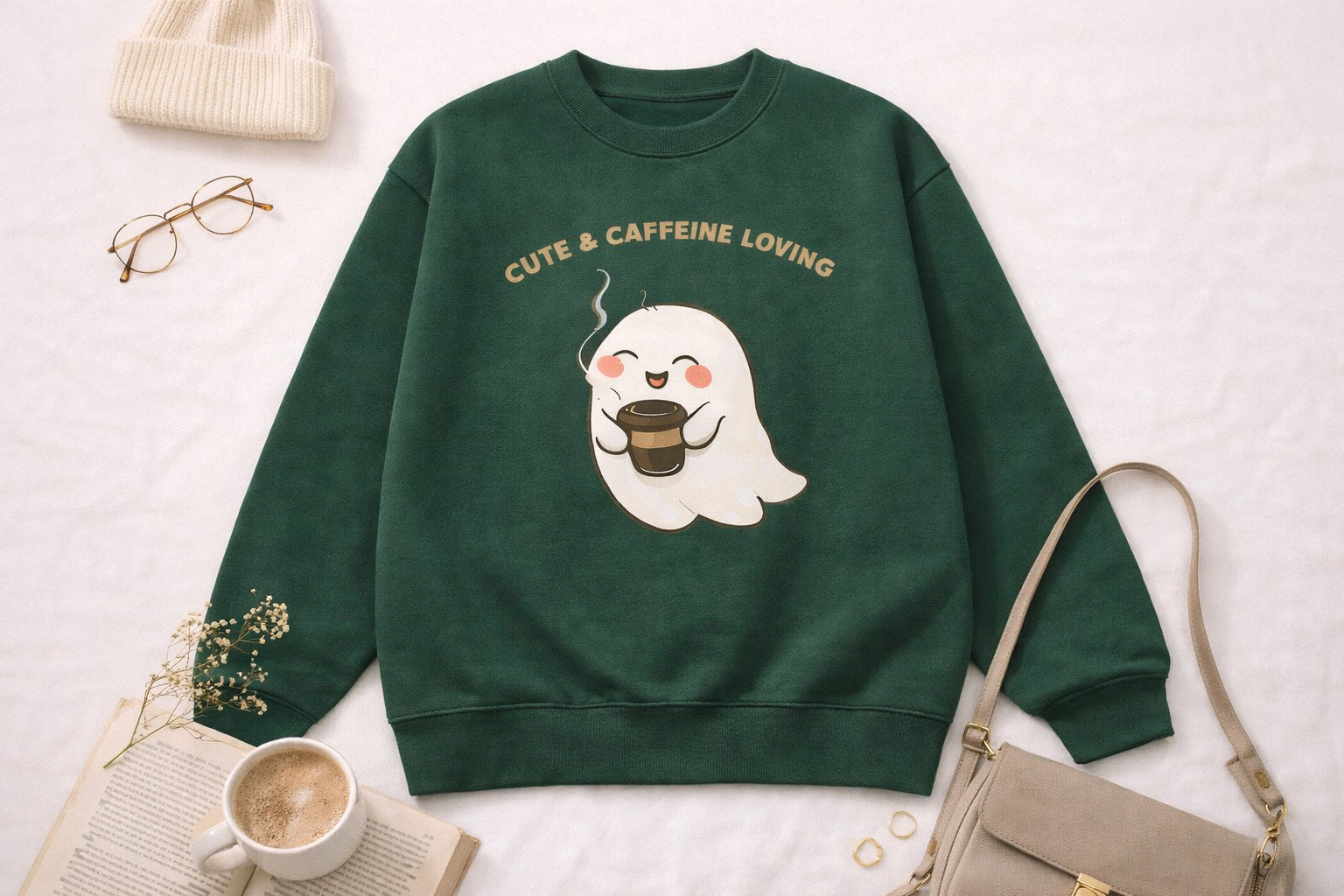 Oversized Comfort Sweatshirt – Caffeine Lover Edition
