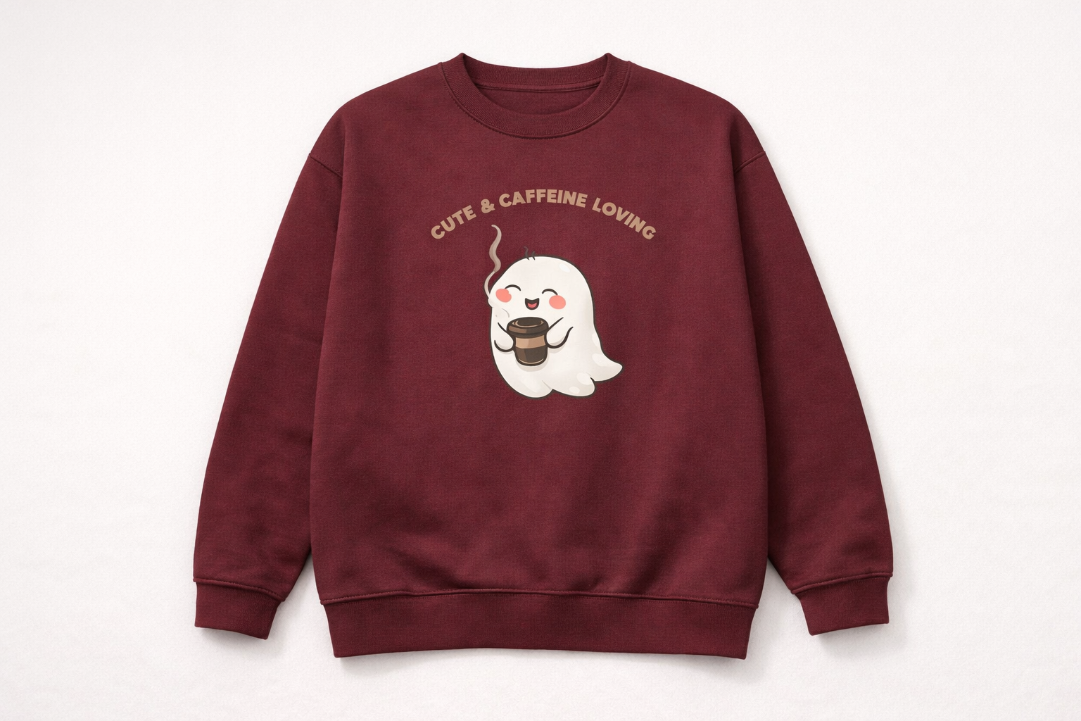 Oversized Comfort Sweatshirt – Caffeine Lover Edition